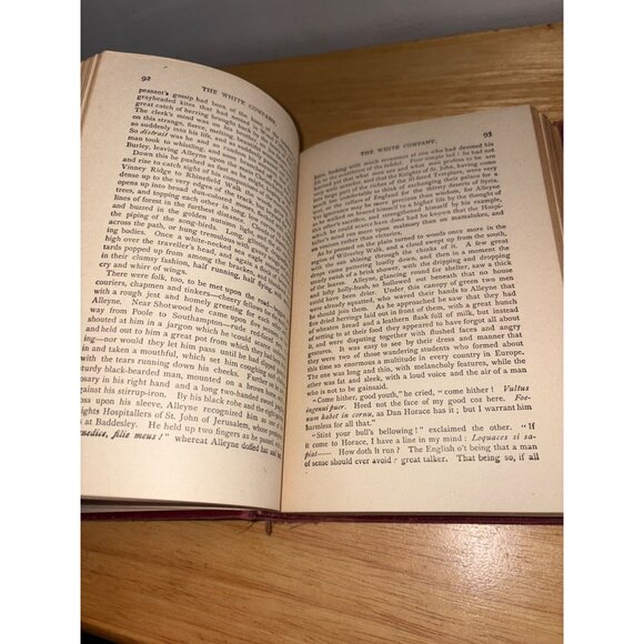 Vintage The White Company A. Conan Doyle Hardcover Book Red Cloth Antique 1920 - Picture 12 of 15